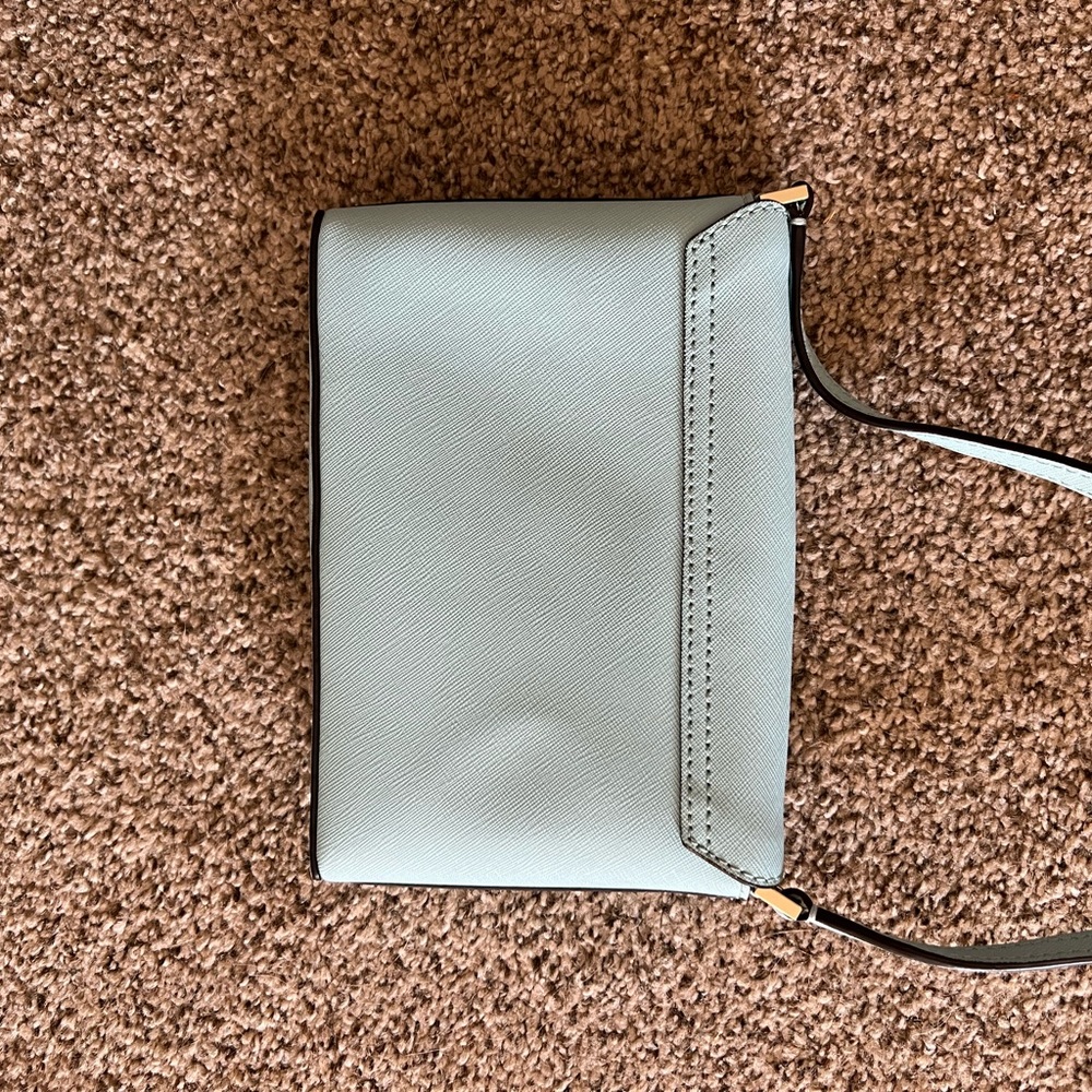 Kate Spade Sally Newbury Lane Mini Tiffany Blue Square Latch Crossbody - Picture 5 of 8